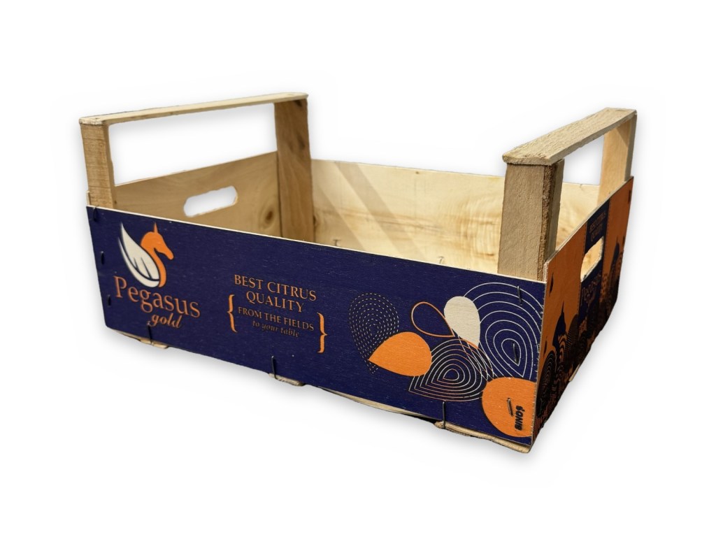 Pegasus Gold wooden crate